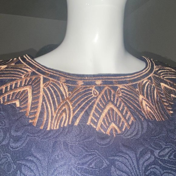 Navy Women Embroidered Mini Dress  (NWT) - Picture 16 of 16